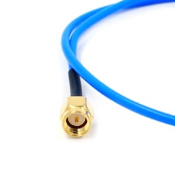 1pcs SMA to SMA Connector Straight RF Coaxial Cable SMA Male to SMA Male RG405 086 Cable Blue Skin Adapter