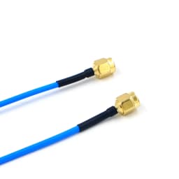 1pcs SMA to SMA Connector Straight RF Coaxial Cable SMA Male to SMA Male RG405 086 Cable Blue Skin Adapter
