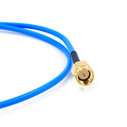 1pcs SMA to SMA Connector Straight RF Coaxial Cable SMA Male to SMA Male RG405 086 Cable Blue Skin Adapter