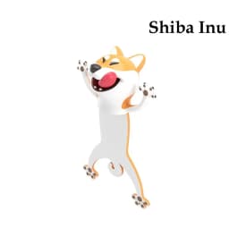 3D Bookmarks Cartoon Animal Bookmark Panda Shiba Inu Funny Creative PVC Book Markers School Supplies
