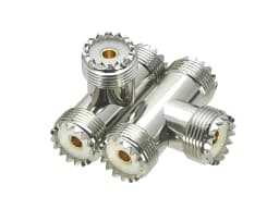 1Pcs UHF PL259 SO239 to UHF / BNC Male plug & Female jack Bulkhead & 4-holes Flange RF Coaxial Adapter connector Test Converter