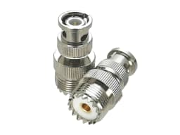 1Pcs UHF PL259 SO239 to UHF / BNC Male plug & Female jack Bulkhead & 4-holes Flange RF Coaxial Adapter connector Test Converter