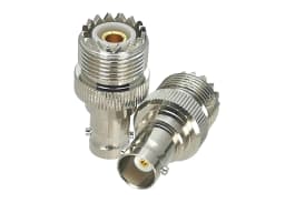 1Pcs UHF PL259 SO239 to UHF / BNC Male plug & Female jack Bulkhead & 4-holes Flange RF Coaxial Adapter connector Test Converter