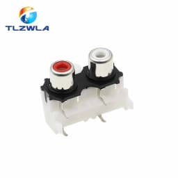 2PCS RCA Socket Connector AV2-8.4-9 2-Hole, 4-Hole, 6-Hole Audio Connector Audio Connector Mother Socket Signal Audio Plug
