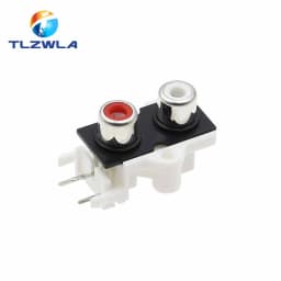 2PCS RCA Socket Connector AV2-8.4-9 2-Hole, 4-Hole, 6-Hole Audio Connector Audio Connector Mother Socket Signal Audio Plug