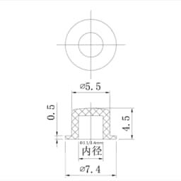 100Pcs A101 Tactile Push Button Switch Round Cap 4.5*7.4 mm Hat Shape For 6 X 6 6 * 6 mm Tact Micro Switch inner hole 3.1/3.4mm