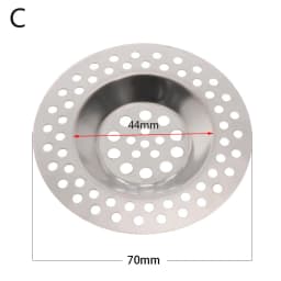 2PCS Strainer Bath Basin Drain Hair Clean Up Mesh Trap Filter Kitchen Sink with Large Wide Rim Catcher Cover Cap Plug Wholesale