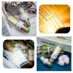 LED Lamp E27 E14 SMD 5730 220V Corn Bulb 24-72 LEDs Chandelier Candle Light for Home Decoration - Energy Efficient Lighting