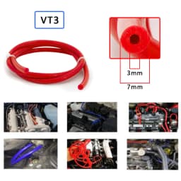 Universal 3/4/6/8/10/12/14/16mm Silicone Vacuum Hose - Heat-Resistant Fuel/Oil Line for Car Motorcycle Racing Car Accessories