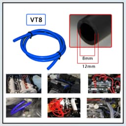Universal 3/4/6/8/10/12/14/16mm Silicone Vacuum Hose - Heat-Resistant Fuel/Oil Line for Car Motorcycle Racing Car Accessories
