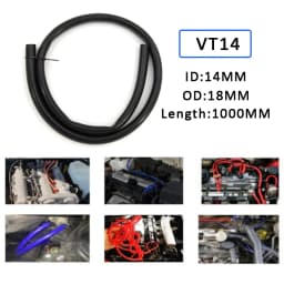 Universal 3/4/6/8/10/12/14/16mm Silicone Vacuum Hose - Heat-Resistant Fuel/Oil Line for Car Motorcycle Racing Car Accessories