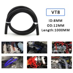Universal 3/4/6/8/10/12/14/16mm Silicone Vacuum Hose - Heat-Resistant Fuel/Oil Line for Car Motorcycle Racing Car Accessories