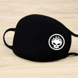 1PC Black Mask Cartoon Animal Mask Printed Handprint Dustproof Cycling Muffle Unisex Winter Thicken Cotton Half Face Mouth Mask