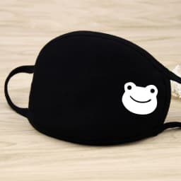 1PC Black Mask Cartoon Animal Mask Printed Handprint Dustproof Cycling Muffle Unisex Winter Thicken Cotton Half Face Mouth Mask