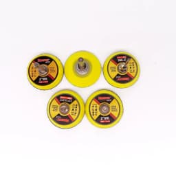 2pcs 2Inch 50mm Back-up Sanding Pad 3mm Shank or M6 5/16-24T Thread Hook and Loop Sanding Discs for Dremel Accessories