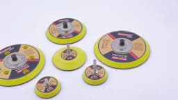2pcs 2Inch 50mm Back-up Sanding Pad 3mm Shank or M6 5/16-24T Thread Hook and Loop Sanding Discs for Dremel Accessories