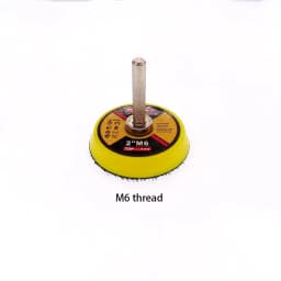 2pcs 2Inch 50mm Back-up Sanding Pad 3mm Shank or M6 5/16-24T Thread Hook and Loop Sanding Discs for Dremel Accessories