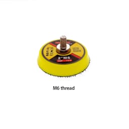2pcs 2Inch 50mm Back-up Sanding Pad 3mm Shank or M6 5/16-24T Thread Hook and Loop Sanding Discs for Dremel Accessories