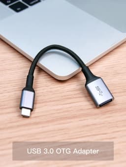 Cabletime USB C OTG Cable Type C Male To USB Female Adapter 5GBPS Transmission Fast Charge Cable For Xiaomi Mix 3 Huawei C380