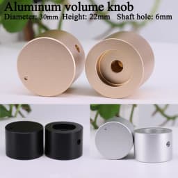 1PC Volume Control Knob 20mm 25mm 30mm 35mm 38mm 40mm 44mm 48mm Car Audio AMP DAC CD Sound Aluminum Potentiometer Knob Button