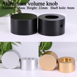 1PC Volume Control Knob 20mm 25mm 30mm 35mm 38mm 40mm 44mm 48mm Car Audio AMP DAC CD Sound Aluminum Potentiometer Knob Button
