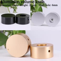 1PC Volume Control Knob 20mm 25mm 30mm 35mm 38mm 40mm 44mm 48mm Car Audio AMP DAC CD Sound Aluminum Potentiometer Knob Button