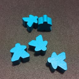 12PCS Wooden Humanoid Meeples Pawn Chess Pieces 12 Colors Standard Size 16mm For Meeple Carcassonne Board Game Accessories