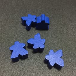 12PCS Wooden Humanoid Meeples Pawn Chess Pieces 12 Colors Standard Size 16mm For Meeple Carcassonne Board Game Accessories