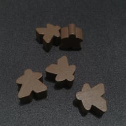 12PCS Wooden Humanoid Meeples Pawn Chess Pieces 12 Colors Standard Size 16mm For Meeple Carcassonne Board Game Accessories