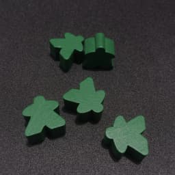 12PCS Wooden Humanoid Meeples Pawn Chess Pieces 12 Colors Standard Size 16mm For Meeple Carcassonne Board Game Accessories