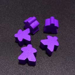 12PCS Wooden Humanoid Meeples Pawn Chess Pieces 12 Colors Standard Size 16mm For Meeple Carcassonne Board Game Accessories