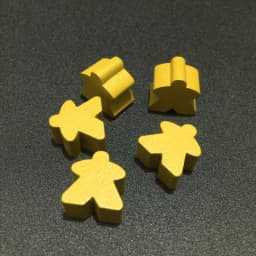12PCS Wooden Humanoid Meeples Pawn Chess Pieces 12 Colors Standard Size 16mm For Meeple Carcassonne Board Game Accessories