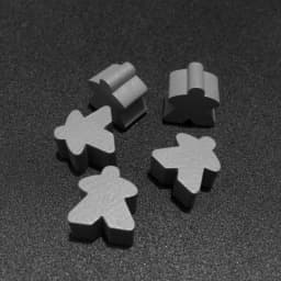 12PCS Wooden Humanoid Meeples Pawn Chess Pieces 12 Colors Standard Size 16mm For Meeple Carcassonne Board Game Accessories