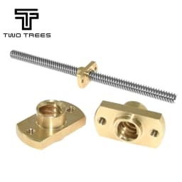 3D Printer T8 Screw Milling POM Nut Brass T8x8mm Lead 8mm for Upgrade Ender 3 CR-10 Lead Screw 3D Printer T8 Lead Screw POM Nut