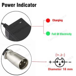 54.6V 3A Lithium Battery Charger For 48V Lithium Battery Pack XLR Plug 54.6V3A 150Watts Fast Charging Charger With Fan