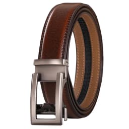 Cow Leather Men Belt 2026 New Automatic Genuine Leather Belts For Men Casual Brand Men's Belt Cowskin Strap Blue Brown B337
