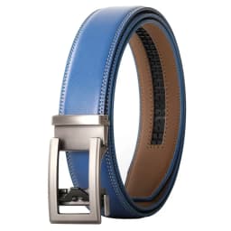 Cow Leather Men Belt 2026 New Automatic Genuine Leather Belts For Men Casual Brand Men's Belt Cowskin Strap Blue Brown B337