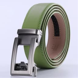 Cow Leather Men Belt 2026 New Automatic Genuine Leather Belts For Men Casual Brand Men's Belt Cowskin Strap Blue Brown B337