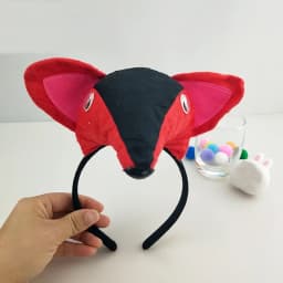 Party Children Girls Boy Plush Ear Headband  Fox Wolf   Birthday Gift  Animal  Hair Bands Halloween Costume Cosplay