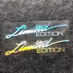 2Pcs/Set Limited Edition Car Stickers Refit Reflective Decals Car Rearview Mirror Stickers Car Body Motorcycle Stickers
