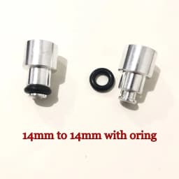 4pcs fuel injector extender adpator 14mm to 14mm for bosch short fuel injector to middle size with oring