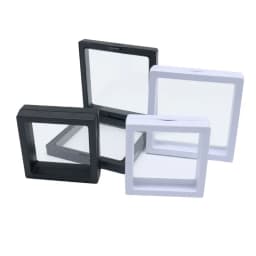 10PCS Plastic 3D Floating Jewelry Display Stands Clear Necklace Bracelet Holder for Gift Shop Storage Organizer Box Wholesale