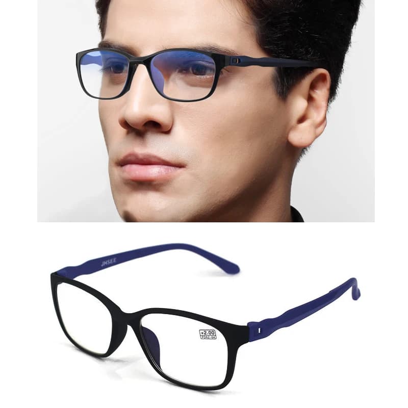 Reading Glasses Men Women Anti Blue Rays Presbyopia Eyeglasses Antifatigue Computer Eyewear with +1.5 +2.0 +2.5 +3.0 +3.5 +4.0