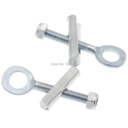 1 Pair Rear Wheel Axle Hole Chain Tensioner Adjuster for 49cc 2-Stroke 4-Stroke Mini Dirt Pit Bike