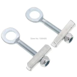 1 Pair Rear Wheel Axle Hole Chain Tensioner Adjuster for 49cc 2-Stroke 4-Stroke Mini Dirt Pit Bike