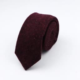 Thick Cashmere Wool Gentleman Solid Color Necktie 7CM Formal Wedding Party Europen Style Red Brown Green Gray Clothing Tie Gift