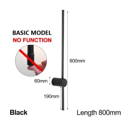 LUCKYLED Modern Led Wall Light AC85-290V Long Wall Lamp Sconce 100cm 120cm Interior Wall Light Bedside Bedroom Light Black White