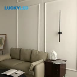 LUCKYLED Modern Led Wall Light AC85-290V Long Wall Lamp Sconce 100cm 120cm Interior Wall Light Bedside Bedroom Light Black White