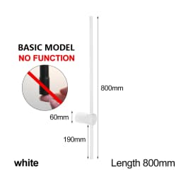 LUCKYLED Modern Led Wall Light AC85-290V Long Wall Lamp Sconce 100cm 120cm Interior Wall Light Bedside Bedroom Light Black White