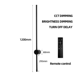 LUCKYLED Modern Led Wall Light AC85-290V Long Wall Lamp Sconce 100cm 120cm Interior Wall Light Bedside Bedroom Light Black White